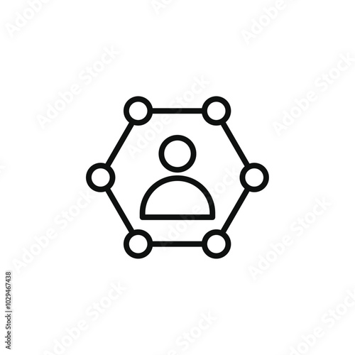 Stakeholders icon Thin line art isolated
