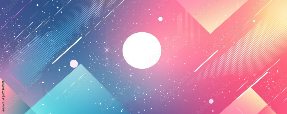 Abstract gradient background with geometric shapes and colorful design featuring a fusion of vibrant hues, circles, and lines Abstract gradient background with geometric shapes and colorful design featuring a fusion of vibrant hues, circles, and lines