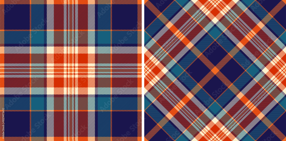 Fabric seamless vector of texture background tartan with a pattern plaid textile check. Set in fashionable colors. Stylish outfits for the family. Fabric seamless vector of texture background tartan with a pattern plaid textile check. Set in fashionable colors. Stylish outfits for the family.