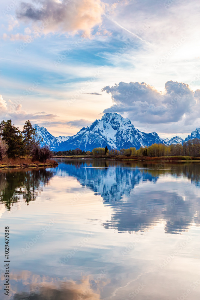 Serene Mountain Reflection at Grand Teton National Park Serene Mountain Reflection at Grand Teton National Park