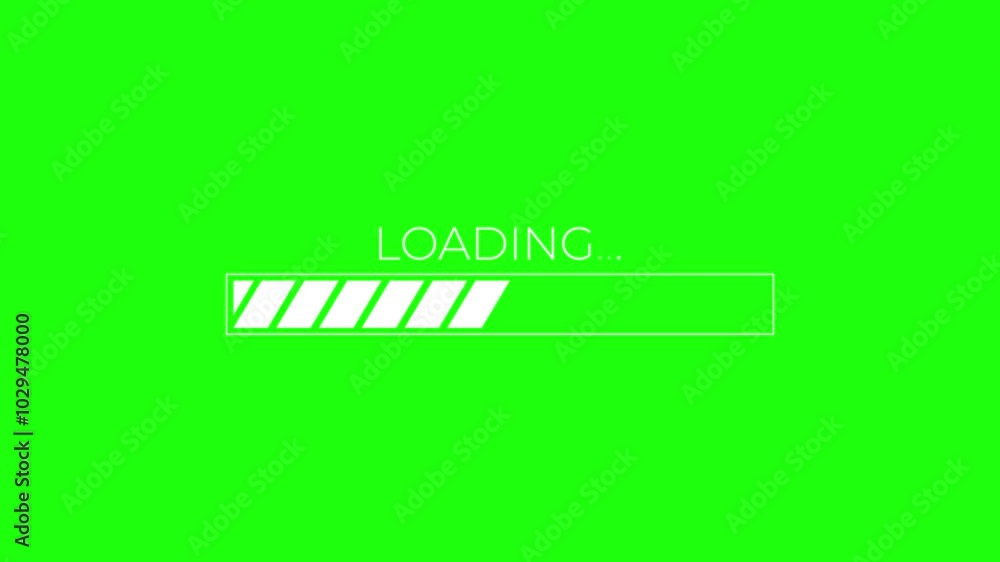 Loading progress bar. Simple loading bar animation. Progress bar ...