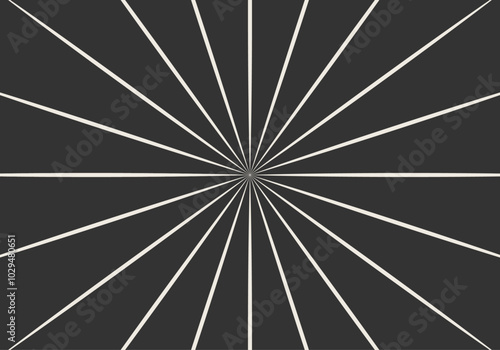 Fondo de estallido de líneas blancas en fondo negro