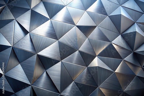 Polygonal background with a steel inspired theme High Angle