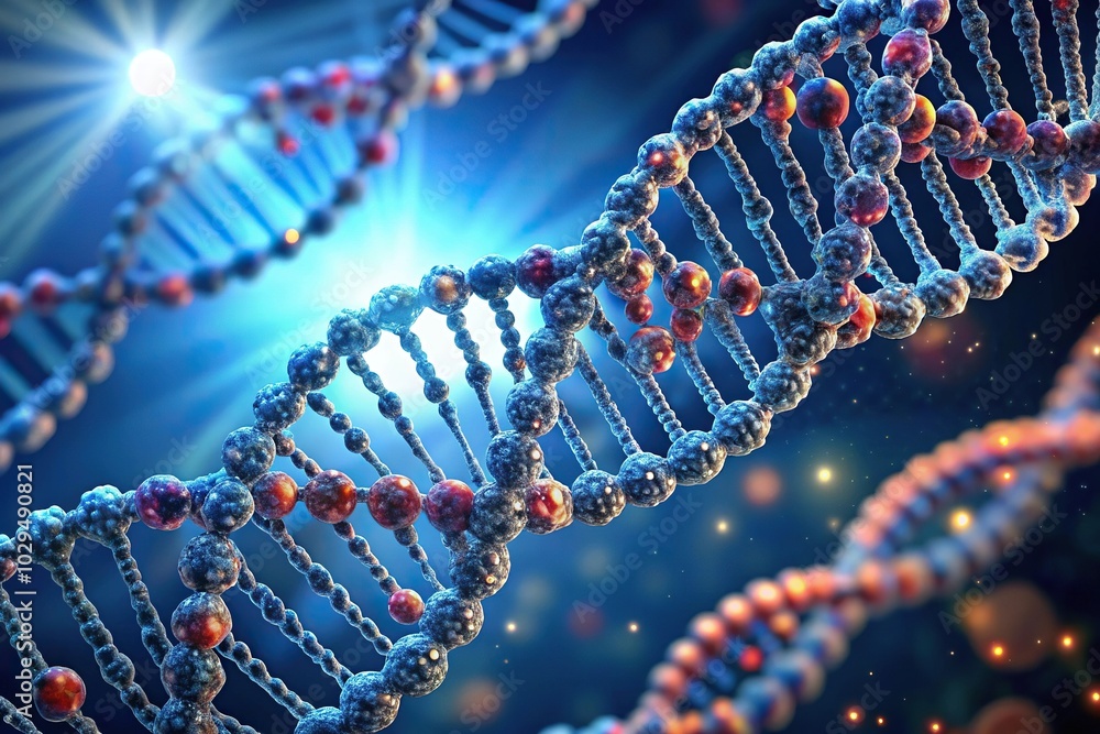 Transcription and translation process from DNA to a protein in cell Transcription and translation process from DNA to a protein in cell