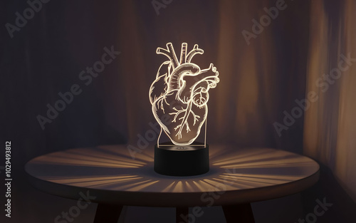 heartshaped nightlight photo