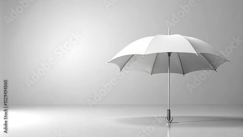 Wallpaper Mural Powerpoint presentation with umbrella on white background Torontodigital.ca