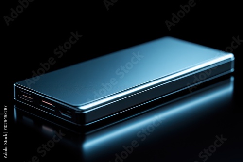 A sleek, modern power bank designed for charging devices on the go.