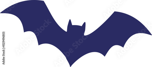 할로윈 박쥐 실루엣 일러스트