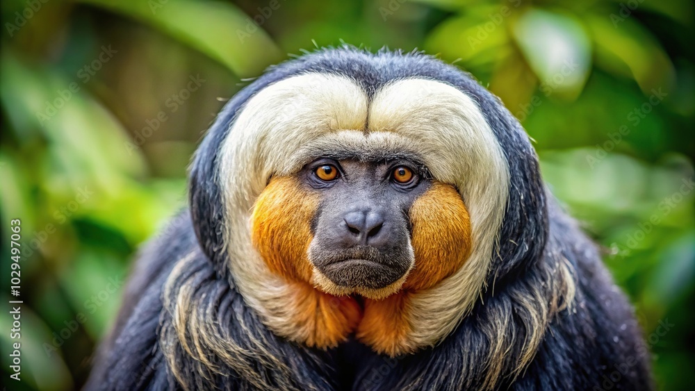 Fototapeta premium Primate with distinctive facial features