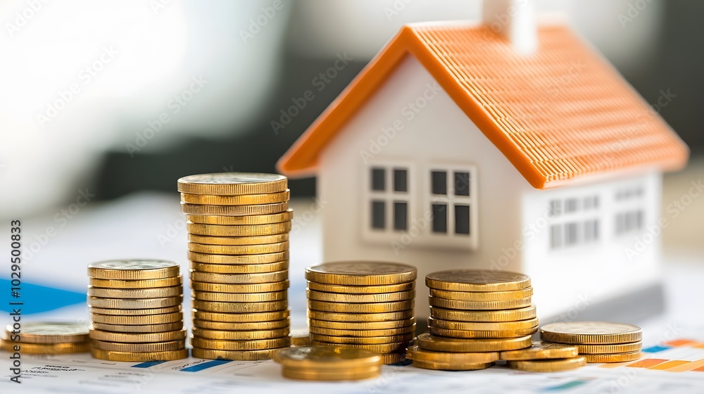 Real Estate concept, Agent to present the property .price for loan investment chart graph documents and calculating table payment to customer. Real Estate concept, Agent to present the property .price for loan investment chart graph documents and calculating table payment to customer.
