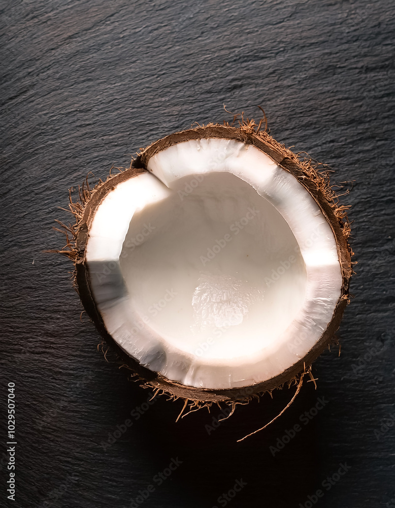 Fresh a pile of close-up Some Coconut half texture, pattern background Fresh a pile of close-up Some Coconut half texture, pattern background