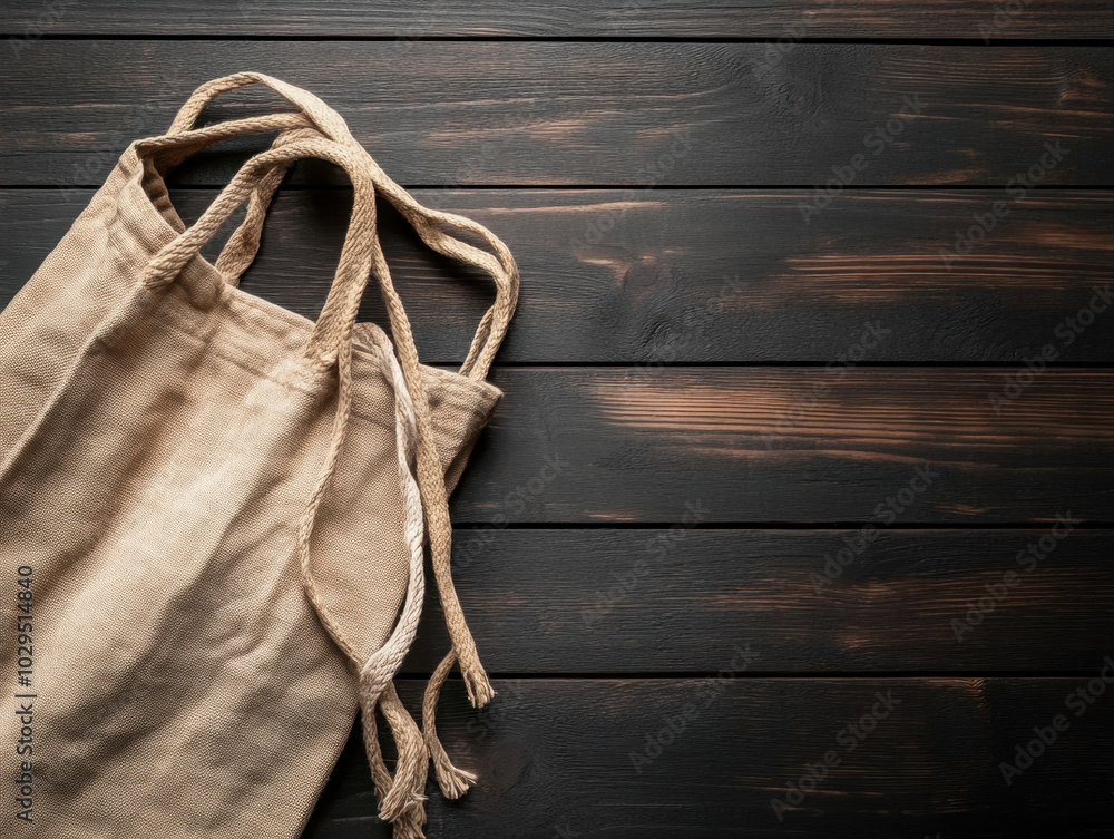 A beige tote on a rustic wooden table, highlighting minimalist design and function A beige tote on a rustic wooden table, highlighting minimalist design and function