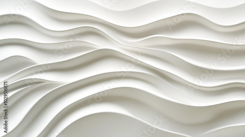Abstract White Wavy Texture Background   Modern Design Element