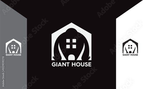 Giant House Realestate and building logo photo