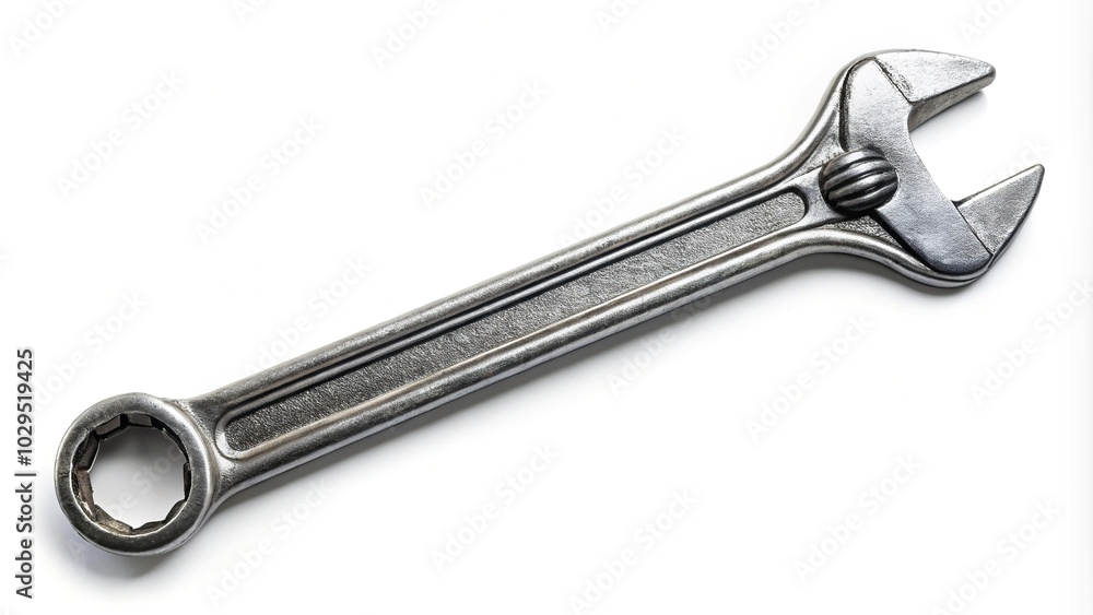 Wrench tool isolated on white background close-up Wrench tool isolated on white background close-up
