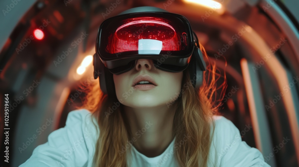 Immersive vr experience concept for digital media and technology innovations Immersive vr experience concept for digital media and technology innovations