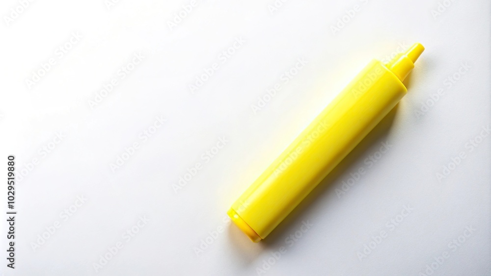 yellow highlighter or marker pen isolated on white background yellow highlighter or marker pen isolated on white background