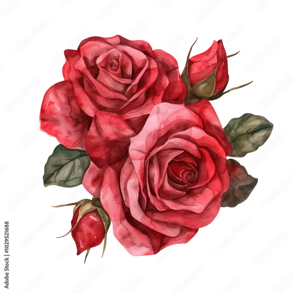 Vibrant Fall Roses on transparent background Vibrant Fall Roses on transparent background