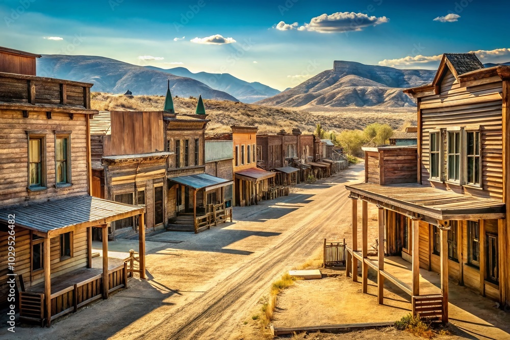 Old West City Architecture: Historic Charm and Rustic Beauty in Desert Landscapes Old West City Architecture: Historic Charm and Rustic Beauty in Desert Landscapes