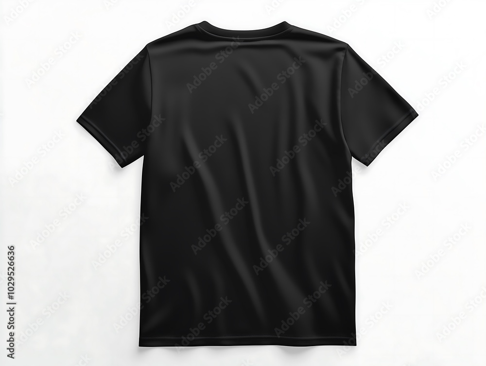 Black T-shirt Isolated on White Background Black T-shirt Isolated on White Background