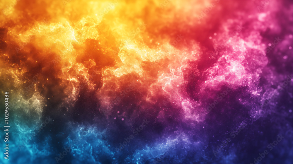 Naklejka premium Vibrant Gradient Colorful Background with Seamless Transitions for Artistic Creativity and Inspiration