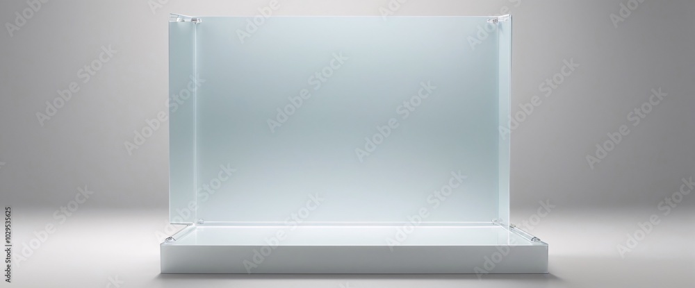Clean Minimalist Glass Display Stand Clean Minimalist Glass Display Stand