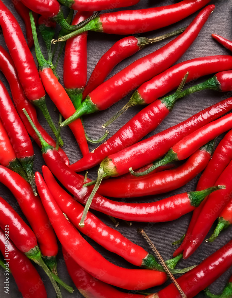 Fresh a pile of close-up Some Red chili peppers texture, pattern background Fresh a pile of close-up Some Red chili peppers texture, pattern background