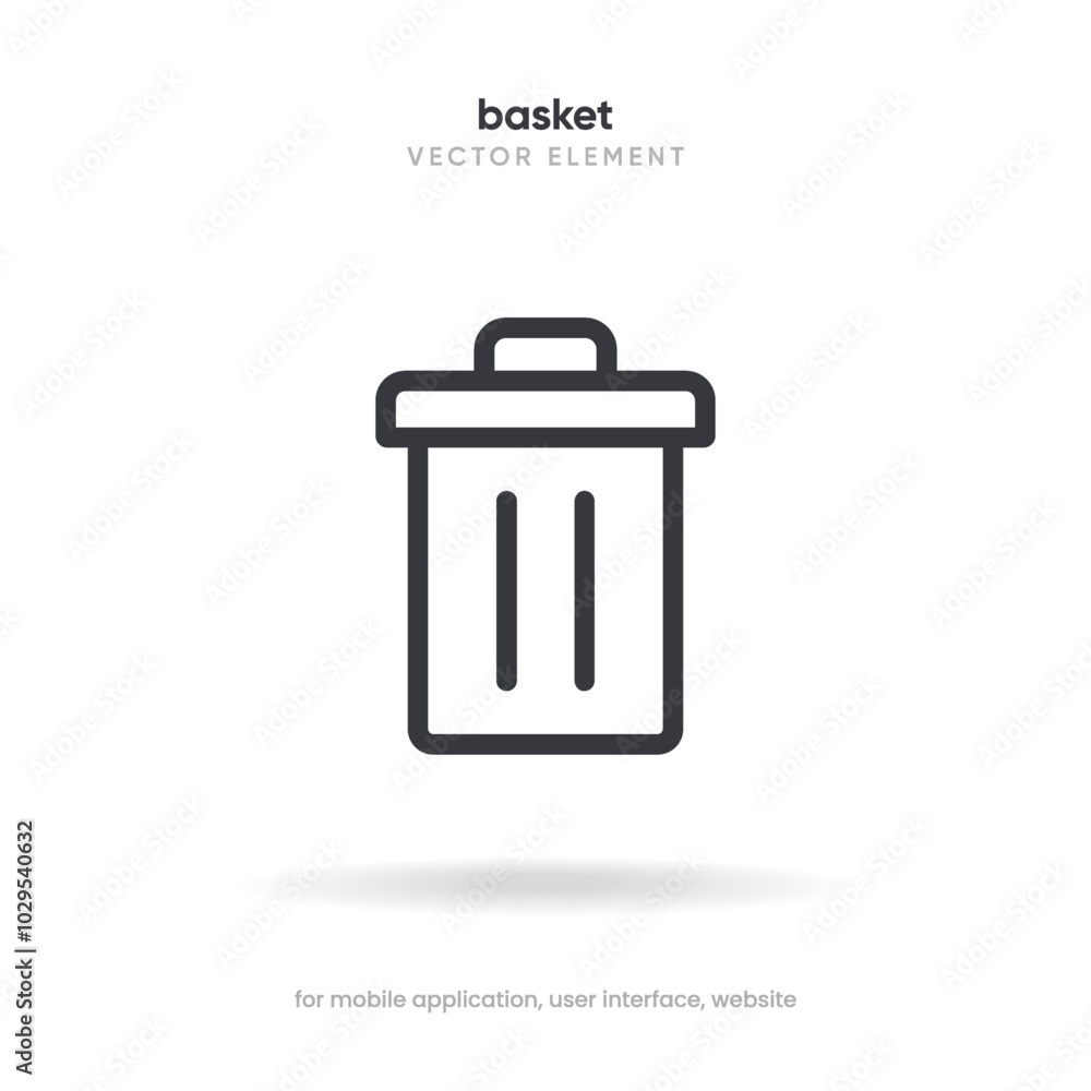 Flat trash, delete, recycle, cleaning, clean, erase, cross vector icon, symbol, sign, emblem, button, push button on white background for UI UX, website, mobile app. Flat trash, delete, recycle, cleaning, clean, erase, cross vector icon, symbol, sign, emblem, button, push button on white background for UI UX, website, mobile app.