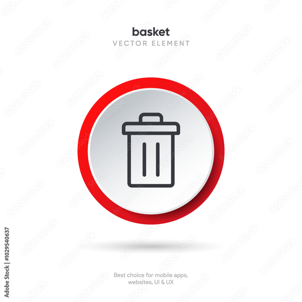 Flat trash, delete, recycle, cleaning, clean, erase, cross vector icon, symbol, sign, emblem, button, push button on white background for UI UX, website, mobile app. Flat trash, delete, recycle, cleaning, clean, erase, cross vector icon, symbol, sign, emblem, button, push button on white background for UI UX, website, mobile app.