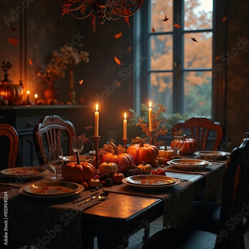 thanksgiving dinner table