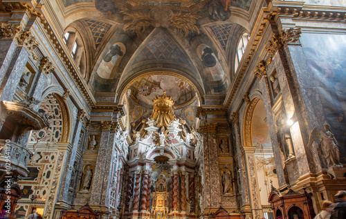 Interior of the church of Santa Maria di Nazareth in Venice photo