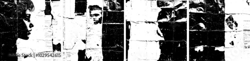 Newspaper ink texture, vector overlay abstract grunge old vintage