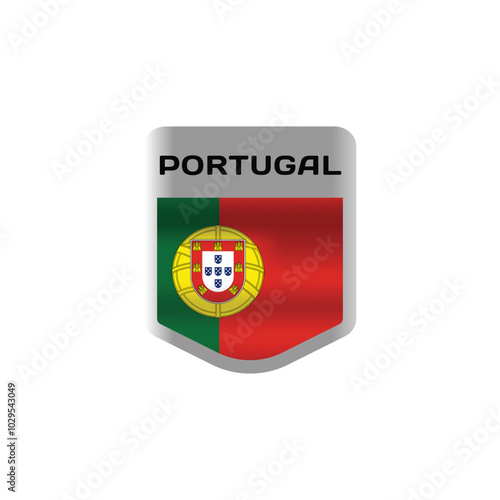 Free Download Badge portugal nation flag design vector - GFXLoad
