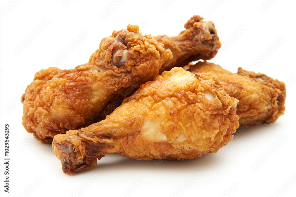 Fried chicken isolated generative AI Fried chicken isolated generative AI