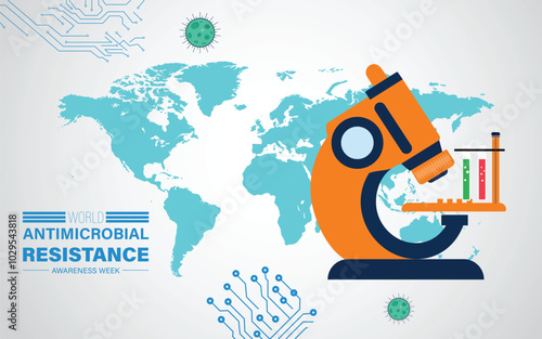 world antimicrobial awareness week. antimicrobial awareness creative