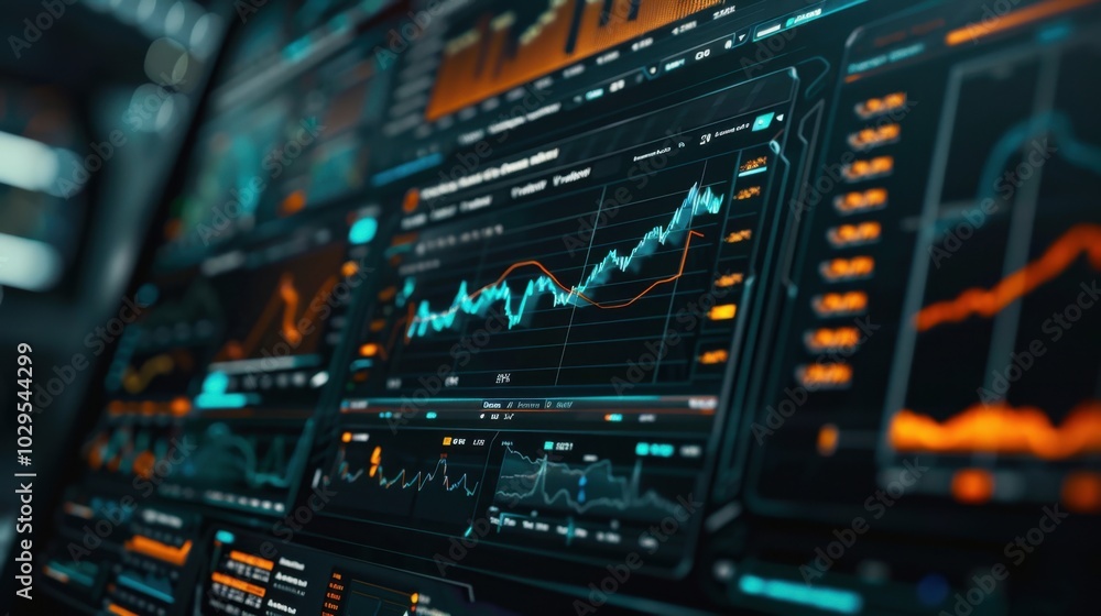 Abstract Data Visualization on Digital Interface Abstract Data Visualization on Digital Interface