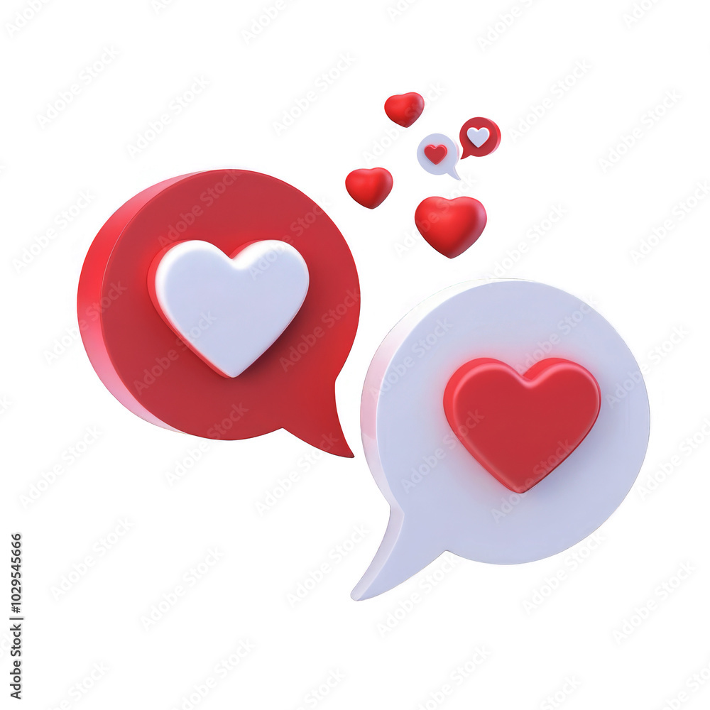 Valentine’s Day Love Conversation Couple Symbol Valentine’s Day Love Conversation Couple Symbol