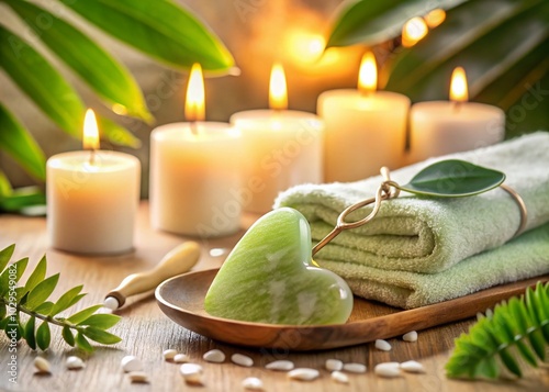 Relaxing Gua Sha Facial Treatment in Inviting Spa Room for Ultimate Rejuvenation