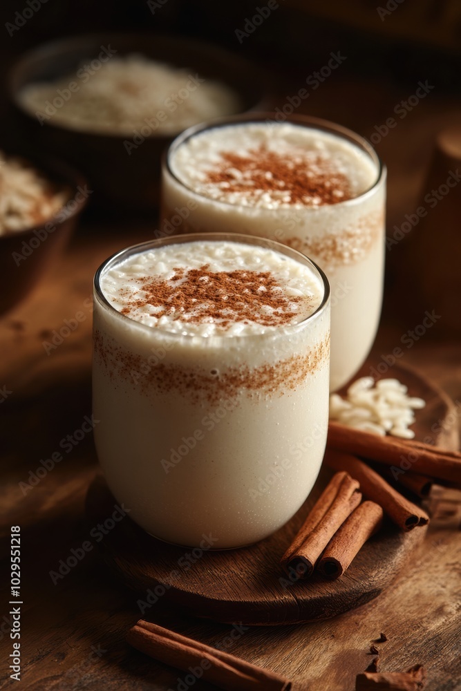 Warm Spiced Drinks: Creamy beverages topped with cinnamon and rice, perfect for cozy gatherings and seasonal recipes. Warm Spiced Drinks: Creamy beverages topped with cinnamon and rice, perfect for cozy gatherings and seasonal recipes.