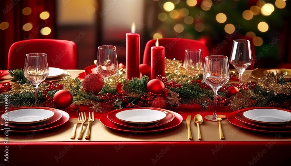 christmas table setting christmas table setting