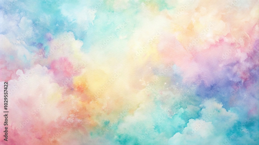 Pastel watercolor wash background with abstract patterns Pastel watercolor wash background with abstract patterns