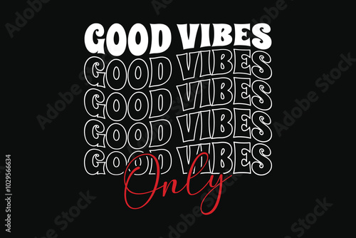  “Good vibes only” is a retro trendy warp text typography groovy sublimation lettering design that can be used for t-shirts, posters, banners, wall art, mugs, stickers, and tote bags. EPS - 10. 