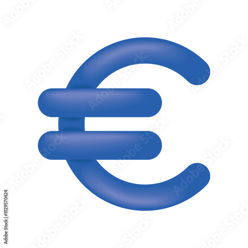 euro blue color symbol icon