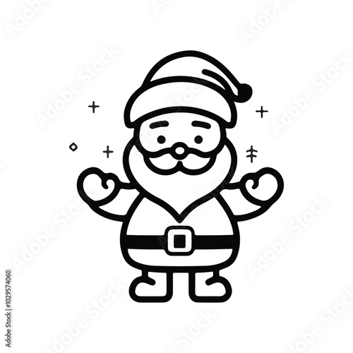 icon santa for natal