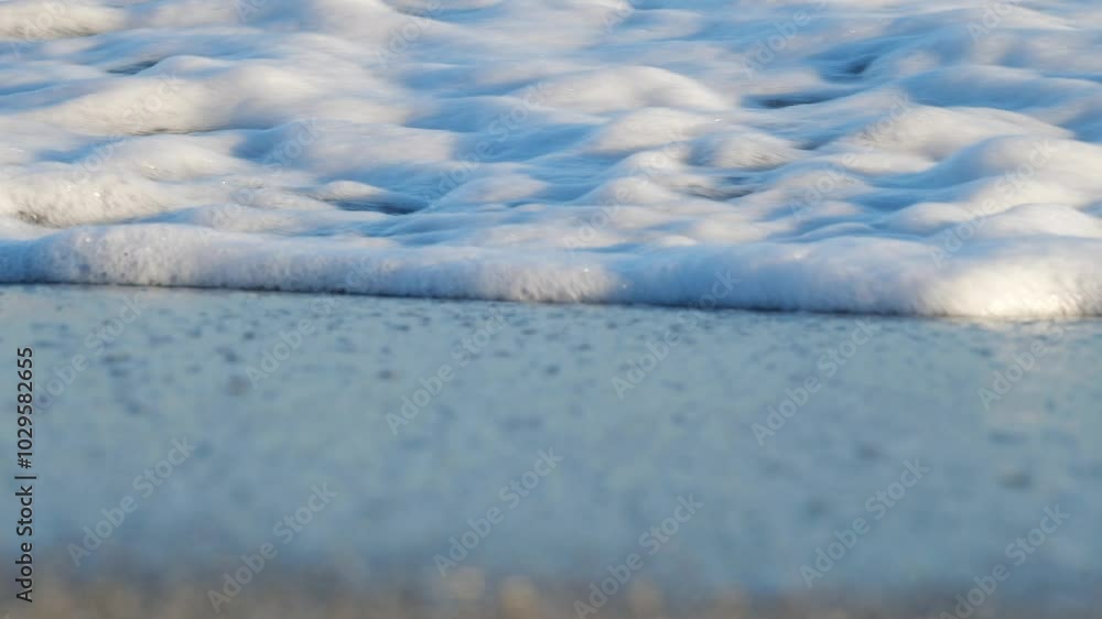 Wave of the Mediterranean Sea in Malaga, Spain Wave of the Mediterranean Sea in Malaga, Spain