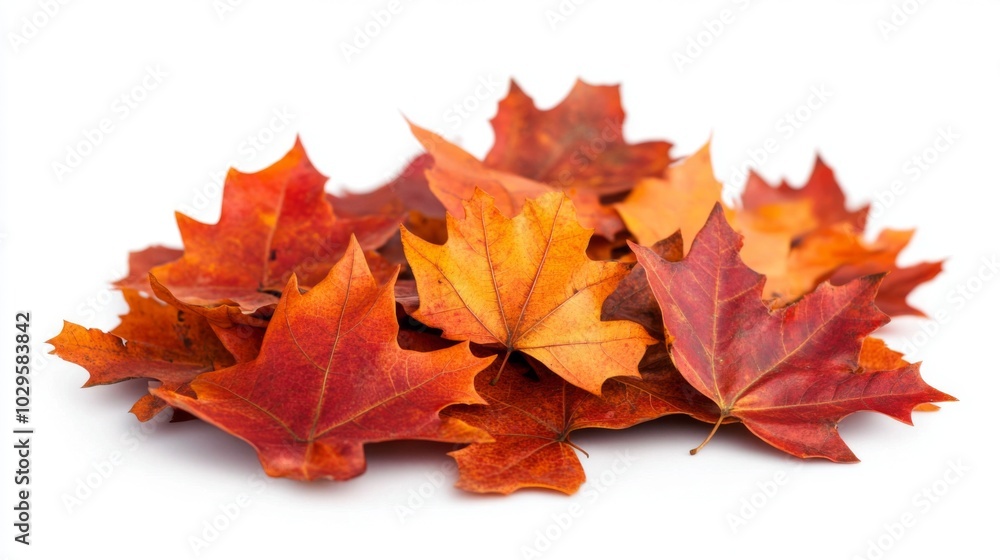 Pile of autumn leaves in shades of orange, yellow, and brown, embodying the beauty of fall foliage. Pile of autumn leaves in shades of orange, yellow, and brown, embodying the beauty of fall foliage.