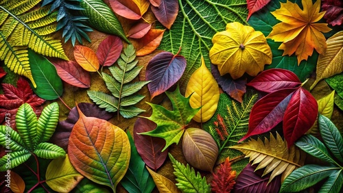 Wallpaper Mural Stunning Drone Photography of Leaf Cliparts in Vibrant Colors for Nature Lovers and Designers Torontodigital.ca