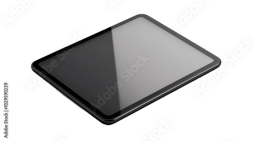 Tablet on isolated background, blank for designer project, PNG for mockup