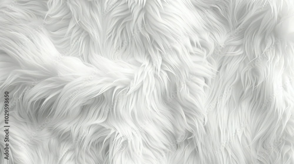 Abstract Wavy White Fur Texture Abstract Wavy White Fur Texture