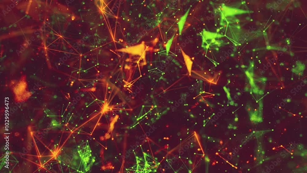 colorful plexus particle abstract background colorful plexus particle abstract background